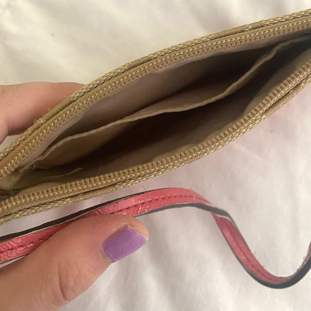 Coach Wristlet Pink and Tan - Picture 4 of 6